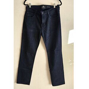 7 For All Mankind Luxe Performance Slimmy Jeans 32 Indigo Blue Black